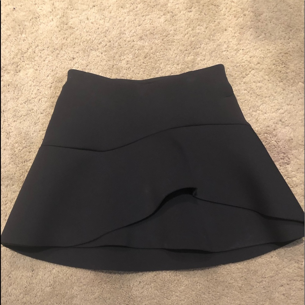 Black neoprene skirt